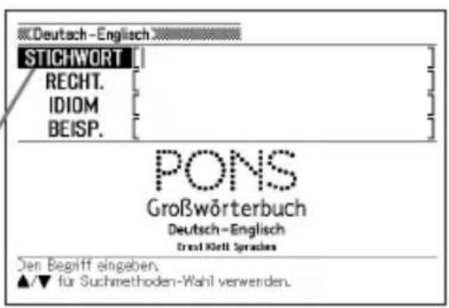 Deutsch-Englisch STICHWORT RECHT. IDIOM BEISP. PONS Großwörterbuch Deutsch-Englisch Einst Kriit Sprachen Den Begriff eingeben. ▲/▼ für Suchmethoden-Wahl verwenden.