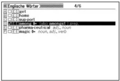 Englische Wörter 4/6 A □FC get B □FC home C □FC support D □FC among 0- [also amongst ] are. E □FC pharma-ceutical adj., noun F □FC magic 0- noun, adj., verb