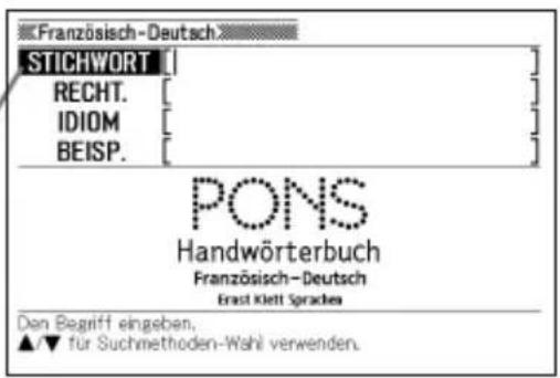 Französisch-Deutsch STICHWORT RECHT. IDIOM BEISP. PONS Handwörterbuch Französisch-Deutsch Erast Klett Sprache Den Begriff eingeben. ▲/▼ für Suchmethoden-Wahl verwenden.
