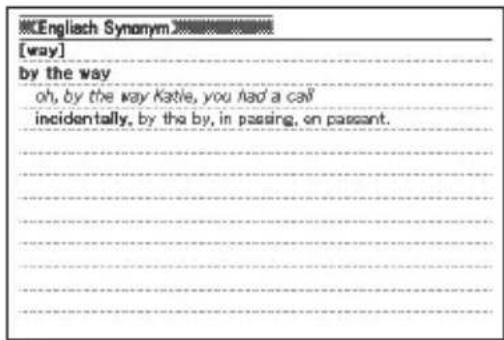 CASIO EW-G5600V - Nachschlagen von Beispielen und Idiomen in mehreren Wörterbüchern (Beispiel- und Idiomsuche) - 3