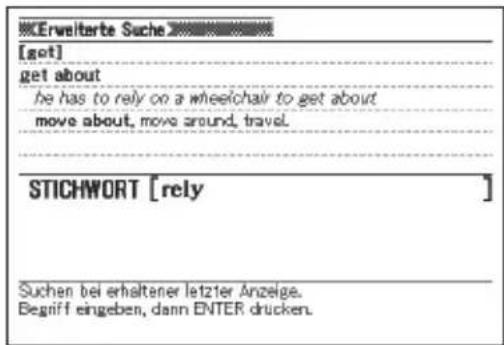 Erweiterte Suche [got] get about he has to rely on a wheelchair to get about move about, move around, travel. STICHWORT [rely] Suchen bei erhaltener letzter Anzeige. Begriff eingeben, dann ENTER drucken.