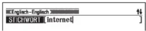 Englisch-English STICHWORT [internet]