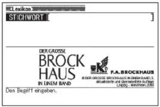 Stichwort DER GROSSE BROCK HAUS IN EINEM BAND F.A.BROCKHAUS @ DER GROSSE BROCKHAUS IN EINEM BAND 3, doklassische und überwirkte Auflage. Lapaz - Mannheim 2009 Den Begriff eingeben.