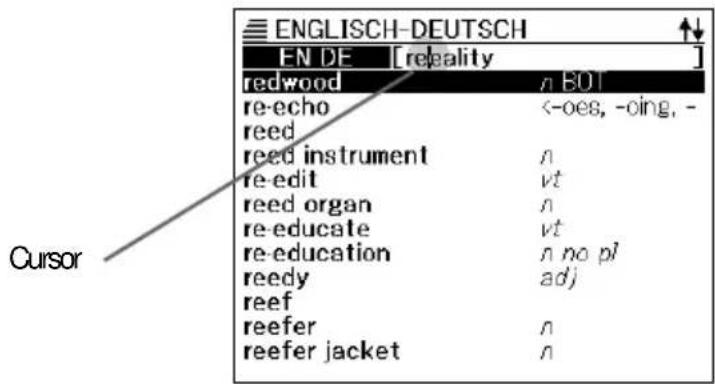 CASIO EW-G2000 - Löschung eines Zeichens - 1