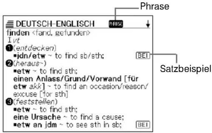 DEUTSCH-ENGLISH finden I vt ①(entdecken) -jdn/etw ~ to find sb/sth; ②(heraus~) -etw ~ to find sth; einen Anlass/Grund/Vorwand [für etw akk] ~ to find an occasion/reason/ excuse [for sth] ③(feststellen) -etw ~ to find sth; eine Ursache ~ to find a cause; -etw an jdm ~ to see sth in sb;