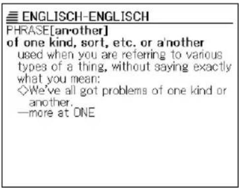 CASIO EW-G2000 - Nachschlagen von Phrasen - 2