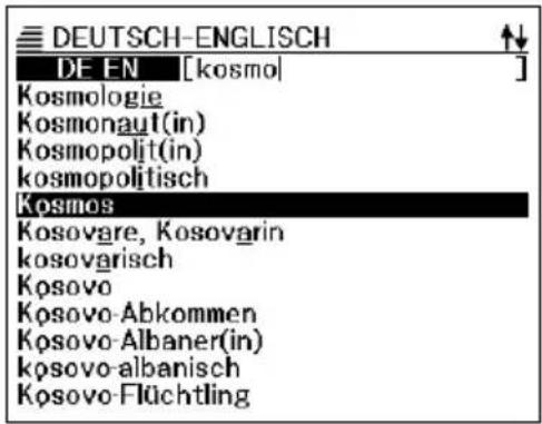 DEUTSCH-ENGLISH DE EN [kosmo] Kosmologie Kosmonaut(in) Kosmopolit(in) kosmopolitisch Kosmos Kosovare, Kosovarin kosovarisch Kosovo Kosovo-Abkommen Kosovo-Albaner(in) kosovo-albanisch Kosovo-Flüchtling