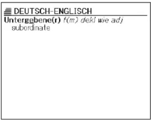 DEUTSCH-ENGLISCH Untergebene(r) f(m) dekl wie adj subordinate