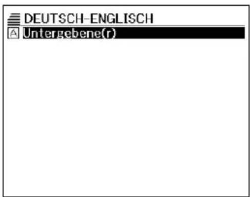 DEUTSCH-ENGLISCH Untergebene(r)
