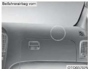 HYUNDAI H-1 Grand Starex (2008) - Fahrer- und Beifahreralirbag vorn (ausstattungsabhängig) - 1