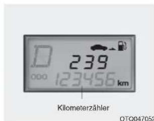 D 239 000 123456 km Kilometerzähler OTQ047052