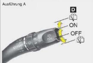 Ausführung A D ON OFF