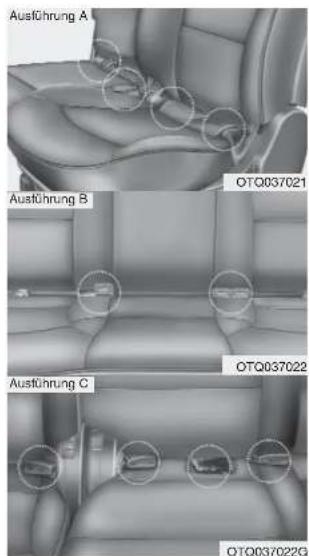 Ausführung A OTQ037021 Ausführung B OTQ037022 Ausführung C OTQ037022G