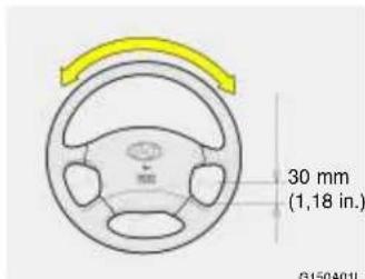 HYUNDAI Grandeur (2004) - ÜBERPRÜFUNG DES LENKRADSPIELS - 1