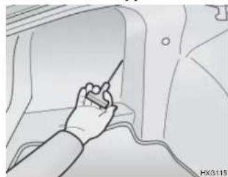 HYUNDAI Grandeur (2004) - Manuelles Öffnen der Kraftstofftankklappe - 1