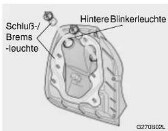 Schluß-/Brems-leuchte Hintere Blinkerleuchte G270802L