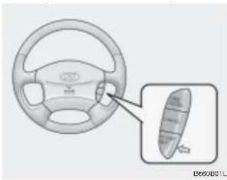 HYUNDAI Grandeur (2004) - Tempomat-Einstellung auf eine höhere Geschwindigkeit - 1
