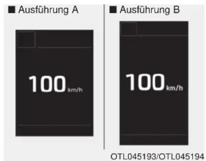 Ausführung A 100 km/h Ausführung B 100 km/h OTL045193/OTL045194