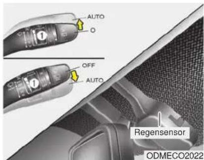 AUTO O OFF AUTO Regensensor ODMECO2022