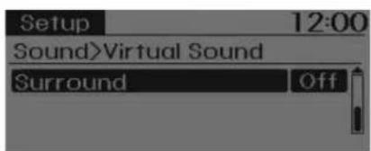 Setup 12:00 Sound>Virtual Sound Surround Off