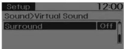 Setup 12:00 Sound>Virtual Sound Surround Off