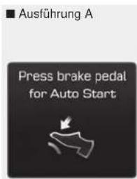 Ausführung A Press brake pedal for Auto Start