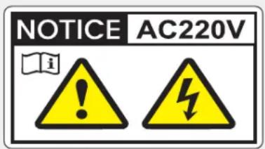 NOTICE AC220V i