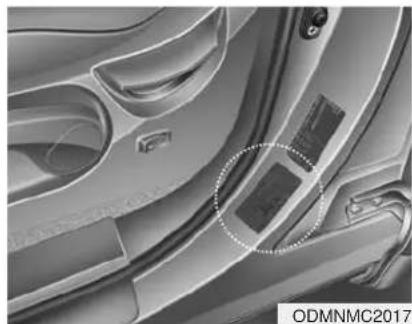HYUNDAI Grand Santa Fe (2017) - Empfohlener Reifenluftdruck für kalte Reifen - 1