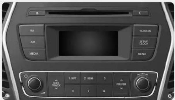 FM AM MEDIA TAJSCAN SETUP CLOCK MENU 1 RPT 2 VDM 3 4 5 6 FOLESH