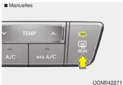 Manuelles TEMP A/C MAX A/C REAR ODM042271