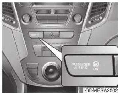 PASSENGER AIR BAG ON ODMESA2002