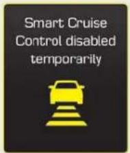 Smart Cruise Control disabled temporarily