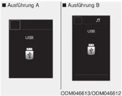 Ausführung A USB Ausführung B USB ODM046613/ODM046612