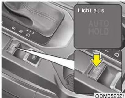 Licht aus AUTO HOLD ODM052021