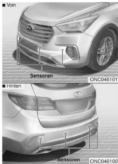 Vom Sensoren ONC046101 Hinten Sensoren ONC046100