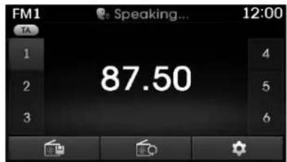 FM1 Speaking... 12:00 TA. 1 87.50 4 2 5 3 6