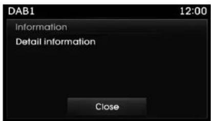 DAB1 12:00 Information Detail information Close