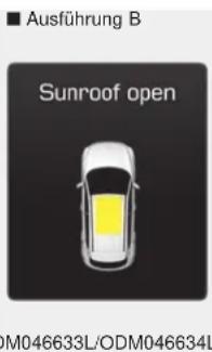 Ausführung B Sunroof open M046633L/ODM046634L