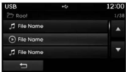 USB 12:00 Root File Name File Name File Name