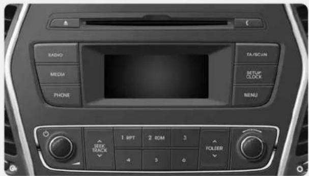 SADIO MEDIA PHONE TA/SCAN SETUP CLOCK MENU 1 OPT 2 COM 3 FOLTER SEEK TRACK ✓ 4 5 6
