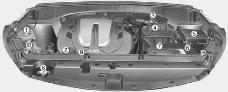 HYUNDAI Grand Santa Fe (2017) - MOTORRAUM - 1