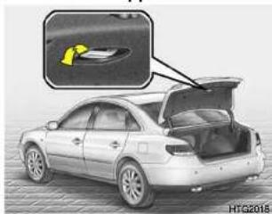 HYUNDAI Azera (2005) - Notentriegelung der Kofferraumklappe - 1