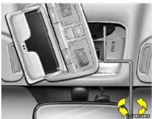 HYUNDAI Azera (2005) - Manuelle Betätigung des Schiebedachs - 2