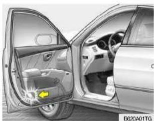 HYUNDAI Azera (2005) - WARNLEUCHTE AN DER TÜRKANTE - 1