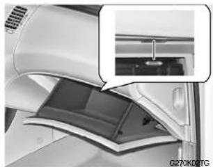 HYUNDAI Azera (2005) - G270K01TG-GST HANDSCHUHFACHLEUCHTE - 2