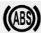 HYUNDAI Azera (2016) - Anti-lock brake system (ABS) warning light - 1