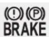 HYUNDAI Azera (2016) - Parking brake & brake fluid warning light - 1