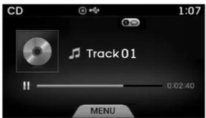 CD 1:07 Track01 0:02:40 MENU