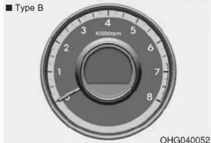 Type B X1000rpm 3 4 5 6 7 8 1 2 3 OHG040052