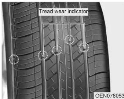 Tread wear indicator OEN076053